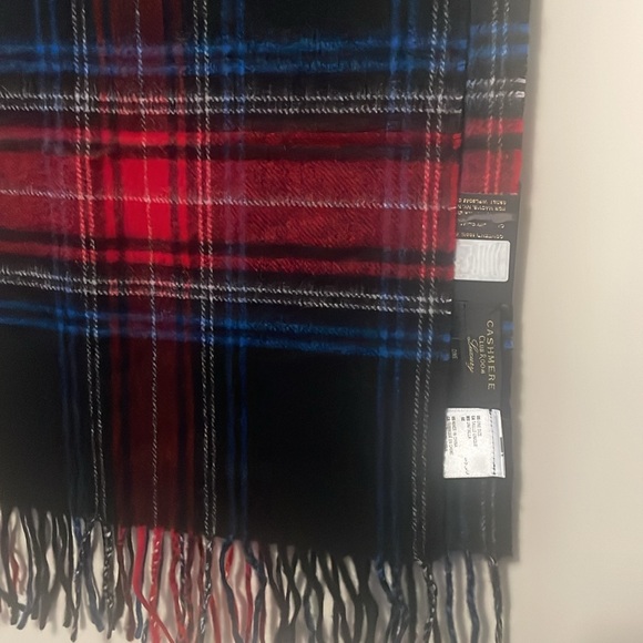 NWT Club Room Mens Plaid Cashmere Scarf - Picture 7 of 10